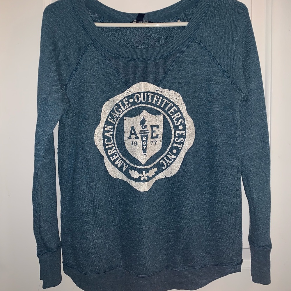 Blue AE sweater